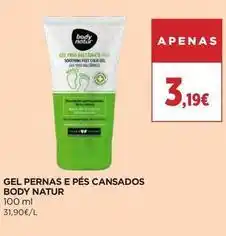 El Corte Inglés Body natur - gel pernas e pes cansados promoção