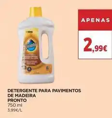 El Corte Inglés Pronto - detergente para pavimentos de madeira promoção