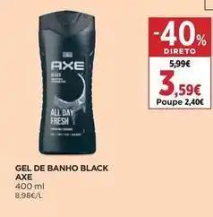 El Corte Inglés Axe - gel de banho black promoção