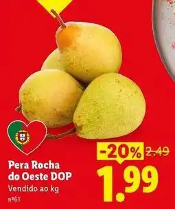 Lidl Pera rocha do oeste dop promoção
