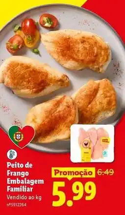 Lidl Peito de frango embalagem familiar promoção