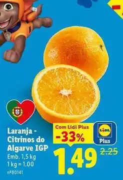 Lidl com - laranja citrinos do algarve igp promoção