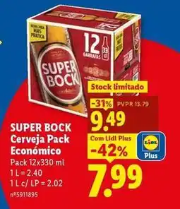 Lidl Super bock - cerveja pack económico promoção