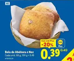 Lidl com - bola de abóbora e noz promoção