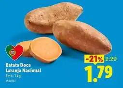 Lidl Nacional - batata doce laranja promoção