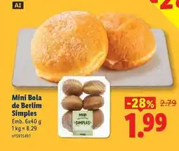 Lidl Mini - bola de berlin promoção