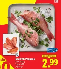 Lidl Red fish pequeno promoção