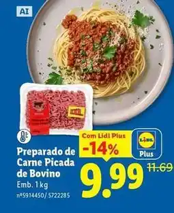 Lidl Picada - preparado de carne de bovino promoção