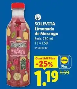 Lidl Solevita - limonada de morango promoção