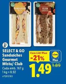 Lidl Premium - sanduíches gourmet mista/club promoção