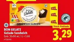Lidl Nature - gelado sandwich promoção