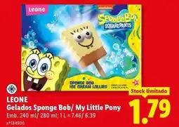 Lidl My little pony - gelados sponge bob/ my little pony promoção