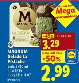 Lidl Magnum - gelado la pistache promoção