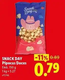 Lidl Snack day - pipocas doces promoção