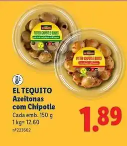 Lidl Azeitonas com chipotle promoção