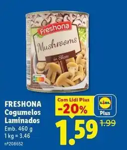 Lidl com - cogumelos laminados promoção