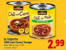 Lidl Chili con carne/frango promoção