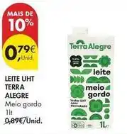 Pingo Doce Terra nostra - leite uht promoção