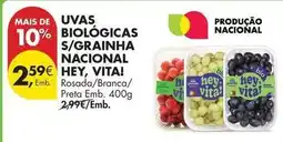 Pingo Doce Bio - uvas biologicas s/granha nacional promoção