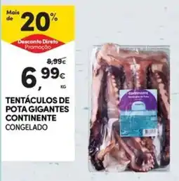 Continente Bom dia tentáculos de pota gigantes continente congelado promoção