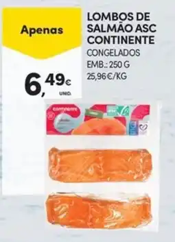 Continente Bom dia lombos de salmão asc continente promoção