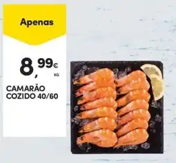 Continente Bom dia Camarão cozido 40/60 promoção