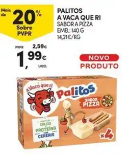 Continente Bom dia palitos a vaca que ri sabor pizza promoção