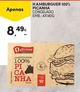 Continente Bom dia Delicioso hamburguer 100% picanha promoção