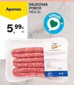 Continente Bom dia Salsichas porco frescas promoção