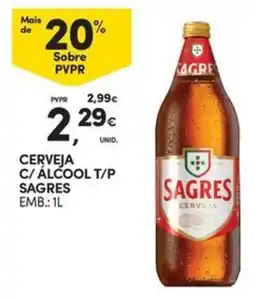 Continente Bom dia Cerveja c/ álcool t/p sagres promoção