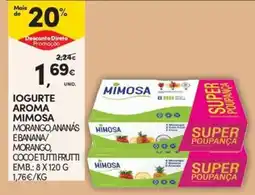 Continente Bom dia Iogurte aroma mimosa promoção