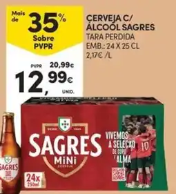 Continente Bom dia Cerveja c/ álcool sagres promoção