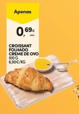 Continente Bom dia Croissant folhado creme de ovo promoção
