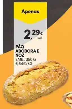 Continente Bom dia Pão abóbora e noz promoção