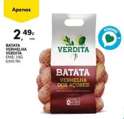 Continente Bom dia batata vermelha verdita promoção