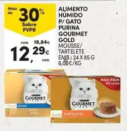 Continente Bom dia alimento húmido p/ gato purina gourmet gold mousse/ tartelette promoção