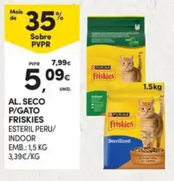 Continente Bom dia al. seco p/gato friskies esteril peru/ indoor promoção