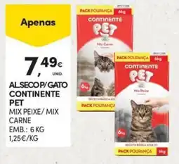 Continente Bom dia Alseco p/gato continente pet promoção