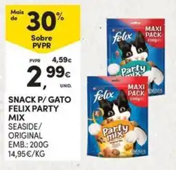 Continente Bom dia Snack p/ gato felix party mix promoção