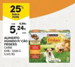 Continente Bom dia alimento húmido p/ cão friskies carne promoção