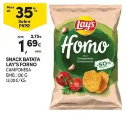 Continente Bom dia Snack batata lay's forno camponesa promoção