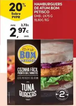 Continente Bom dia Bom Petisco tuna burgers promoção