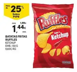 Continente Bom dia batatas fritas ruffles ketchup promoção
