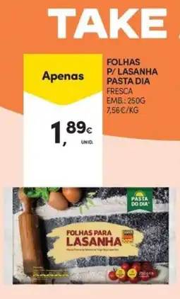 Continente Bom dia Folhas para lasanha pasta dia promoção