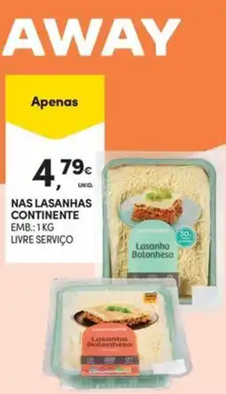 Continente Bom dia Lasanha Bolonhesa promoção