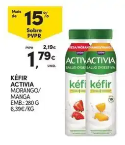 Continente Bom dia Kéfir Activia Morango/Manga promoção