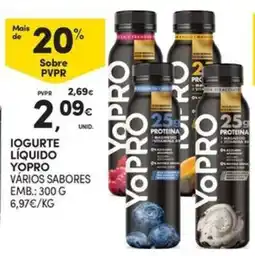 Continente Bom dia Iogurte líquido yoopro promoção