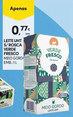 Continente Bom dia Verde fresco leite uht meio gordo promoção