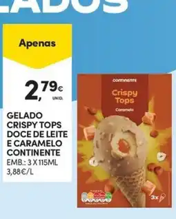 Continente Bom dia gelado crispy tops doce de leite e caramelo continente promoção