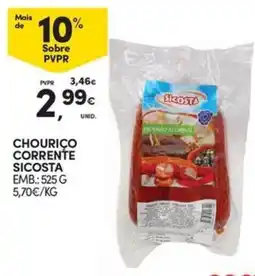 Continente Bom dia Chouriço corrente sicosta promoção